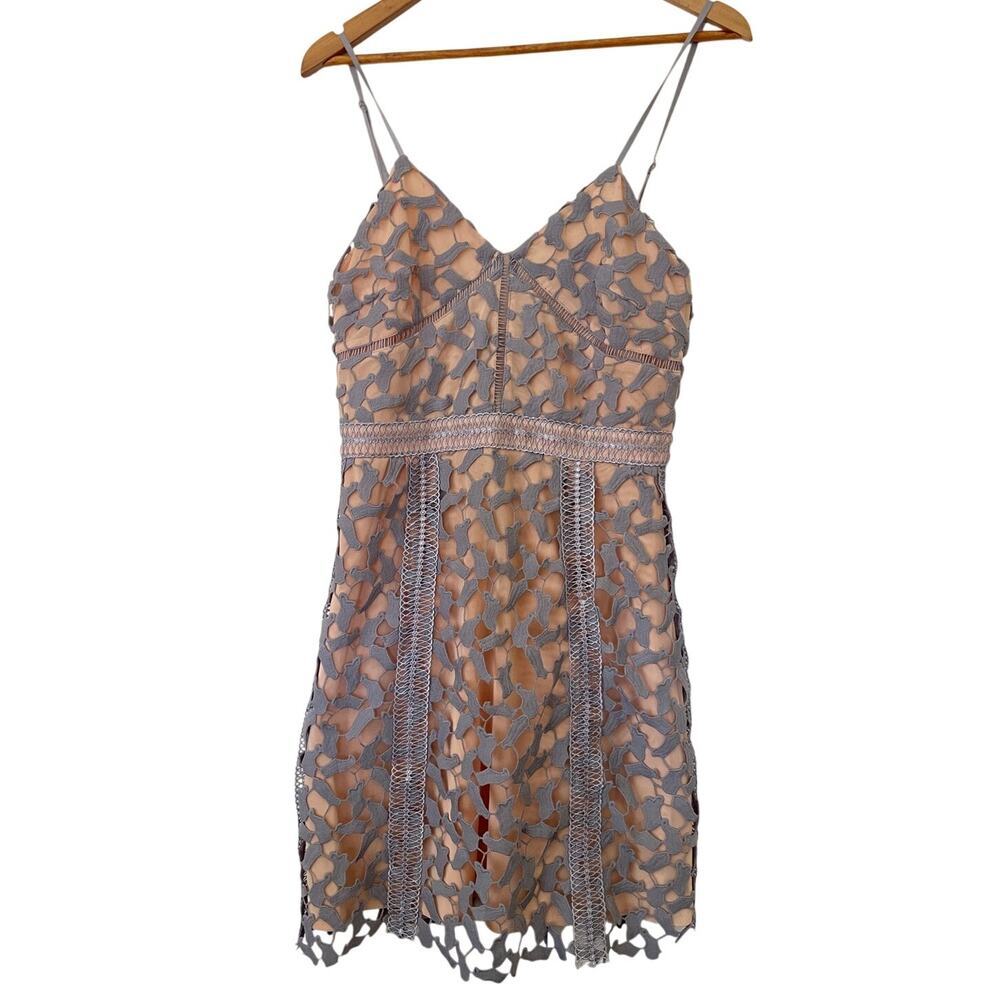 Elliatt Tingle Lavender Crochet Fit and Flare Dress • Feminine • Size M